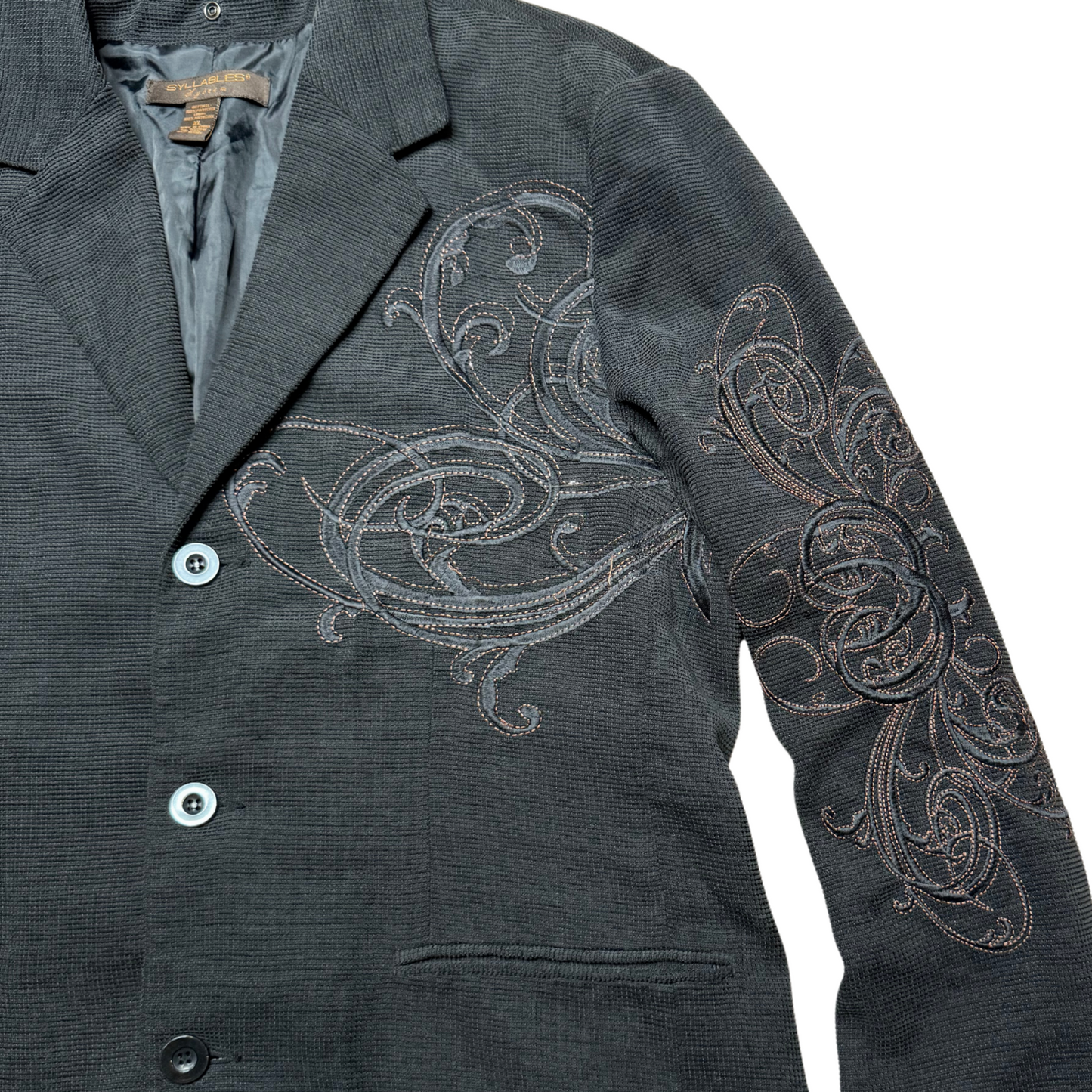 Y2K Embroidered Blazer