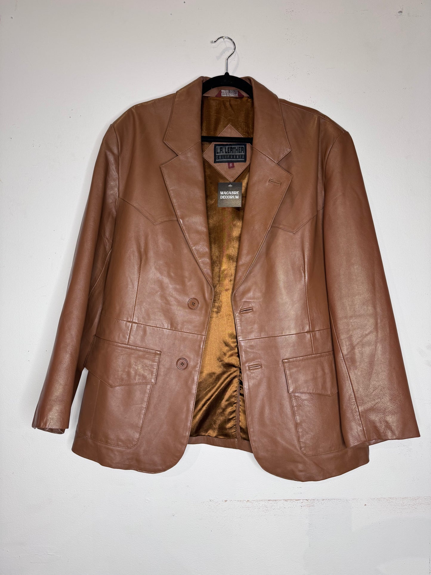 L.A. Leather Tan Leather Blazer
