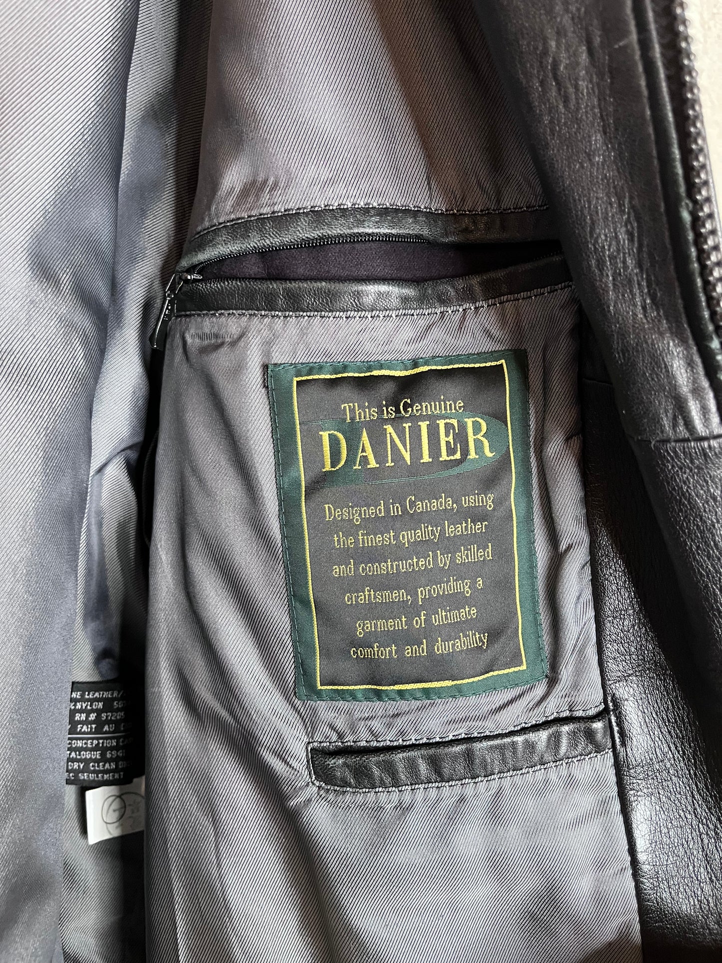 90s Black Leather Jacket