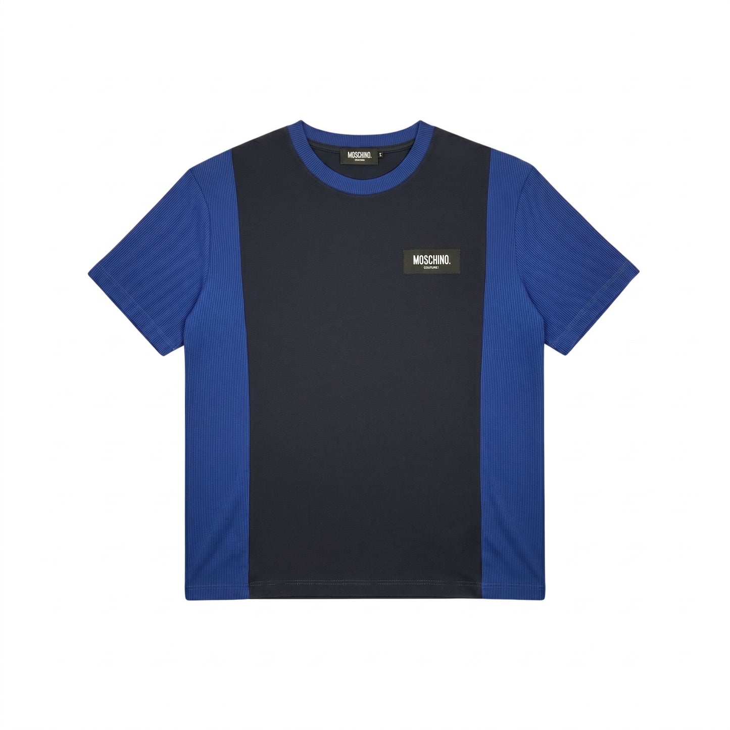 moschino couture colorblock panel t-shirt