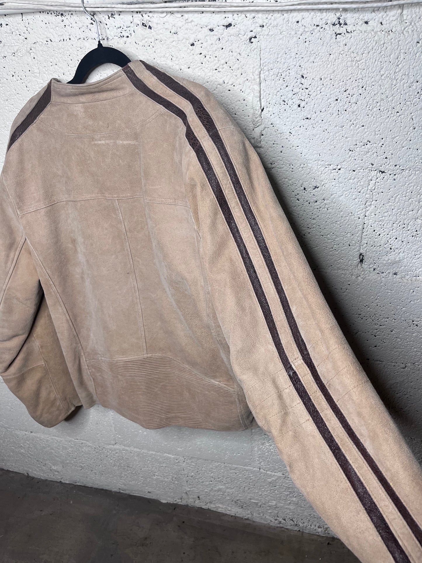 Wilson's Beige Suede Racing Stye Jacket