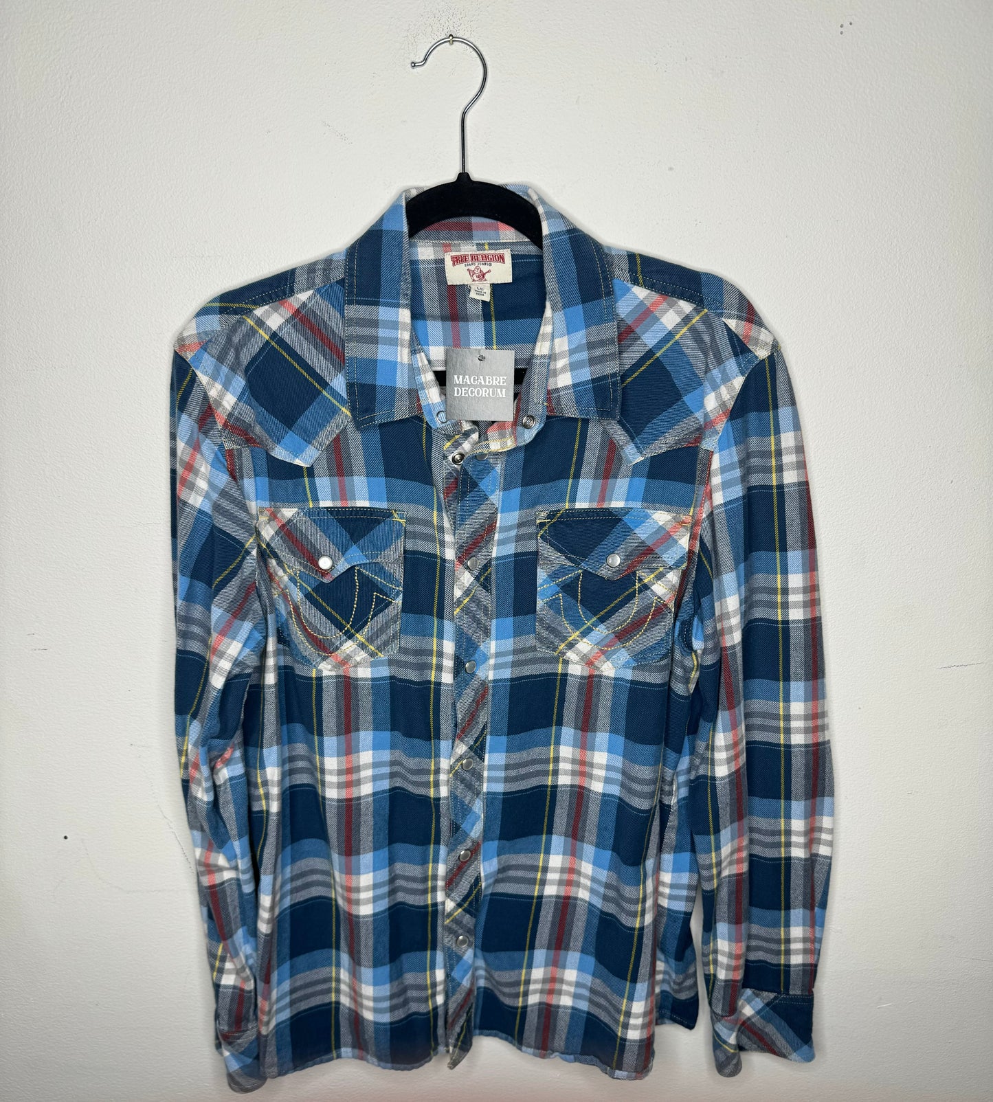 True Religion Pearl Snap Flannel