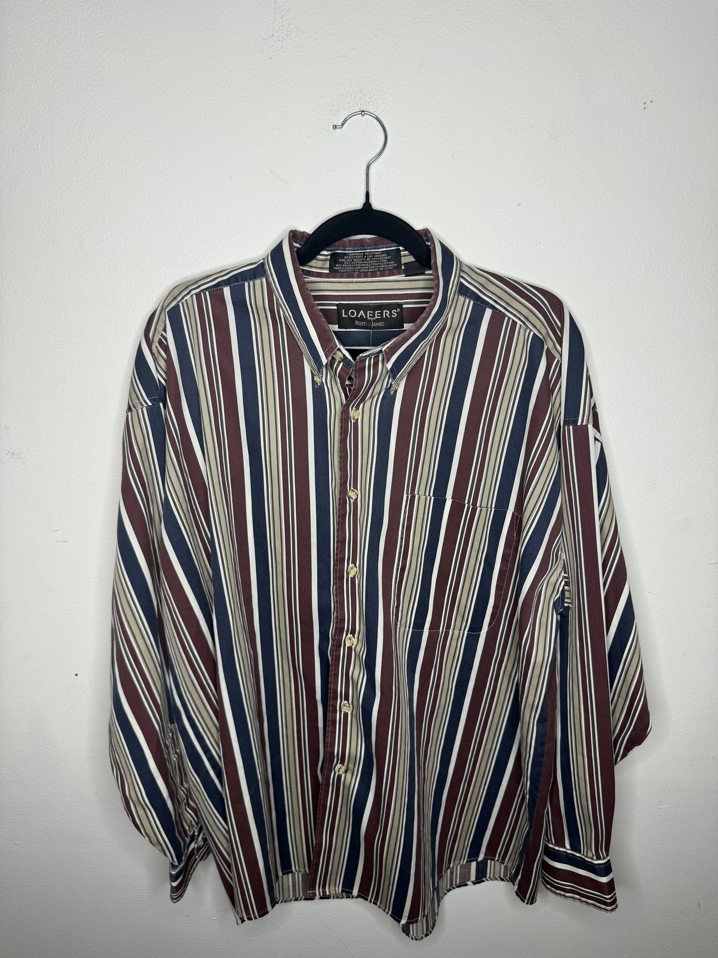 90s Loafers Reed St. James Striped Button Up