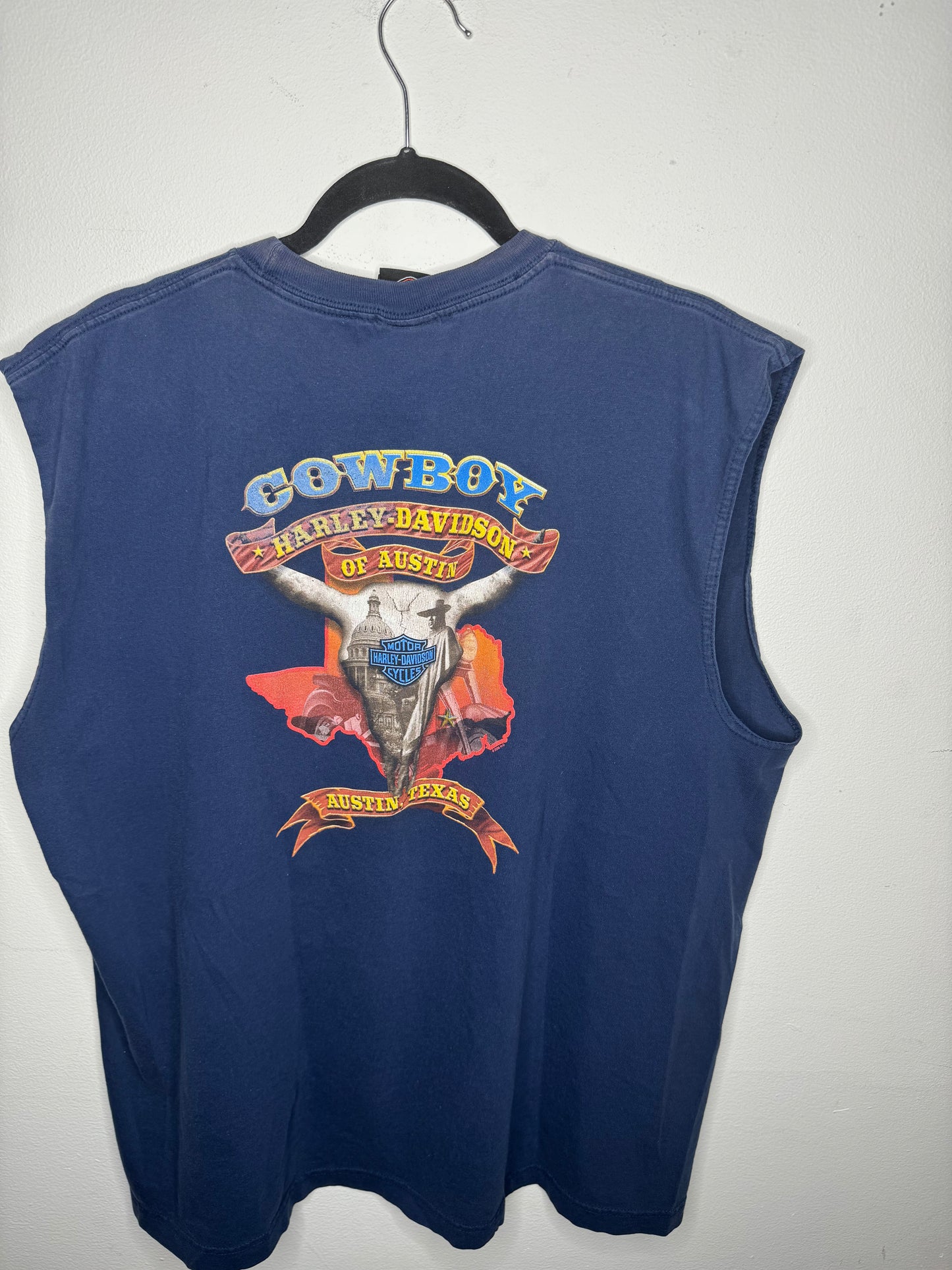Harley Davidson Blue Snake Tank - Austin, TX