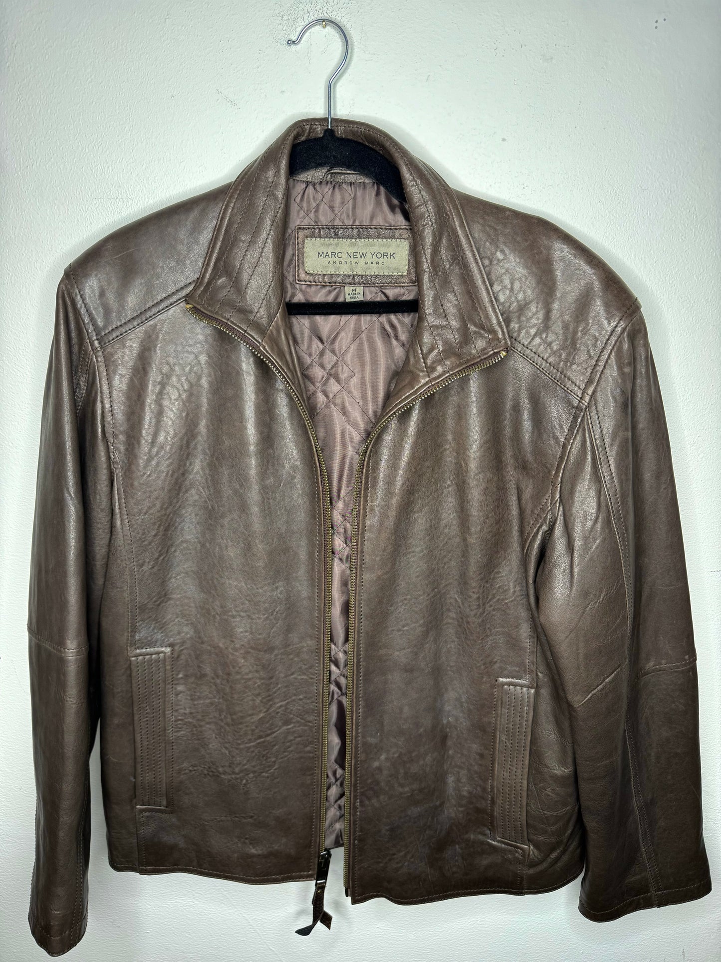 Marc New York Brown Leather Jacket