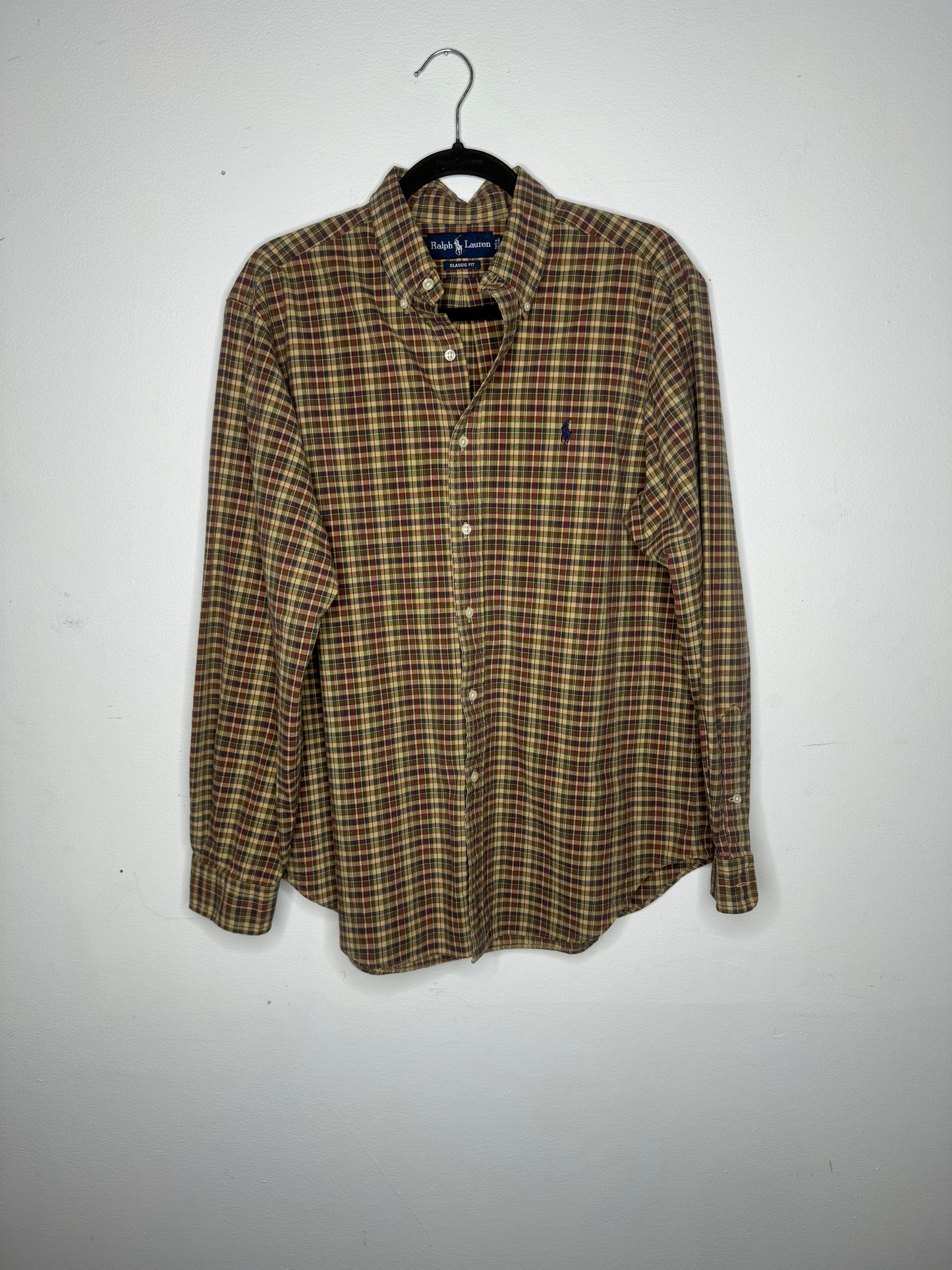Ralph Lauren Earth Tone Plaid Flannel