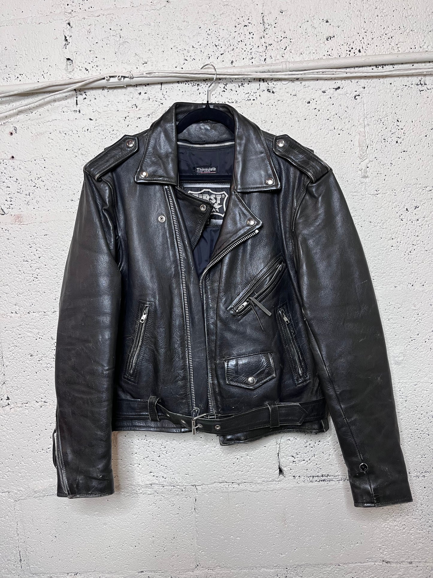 Black Leather Motorcycle Jacket