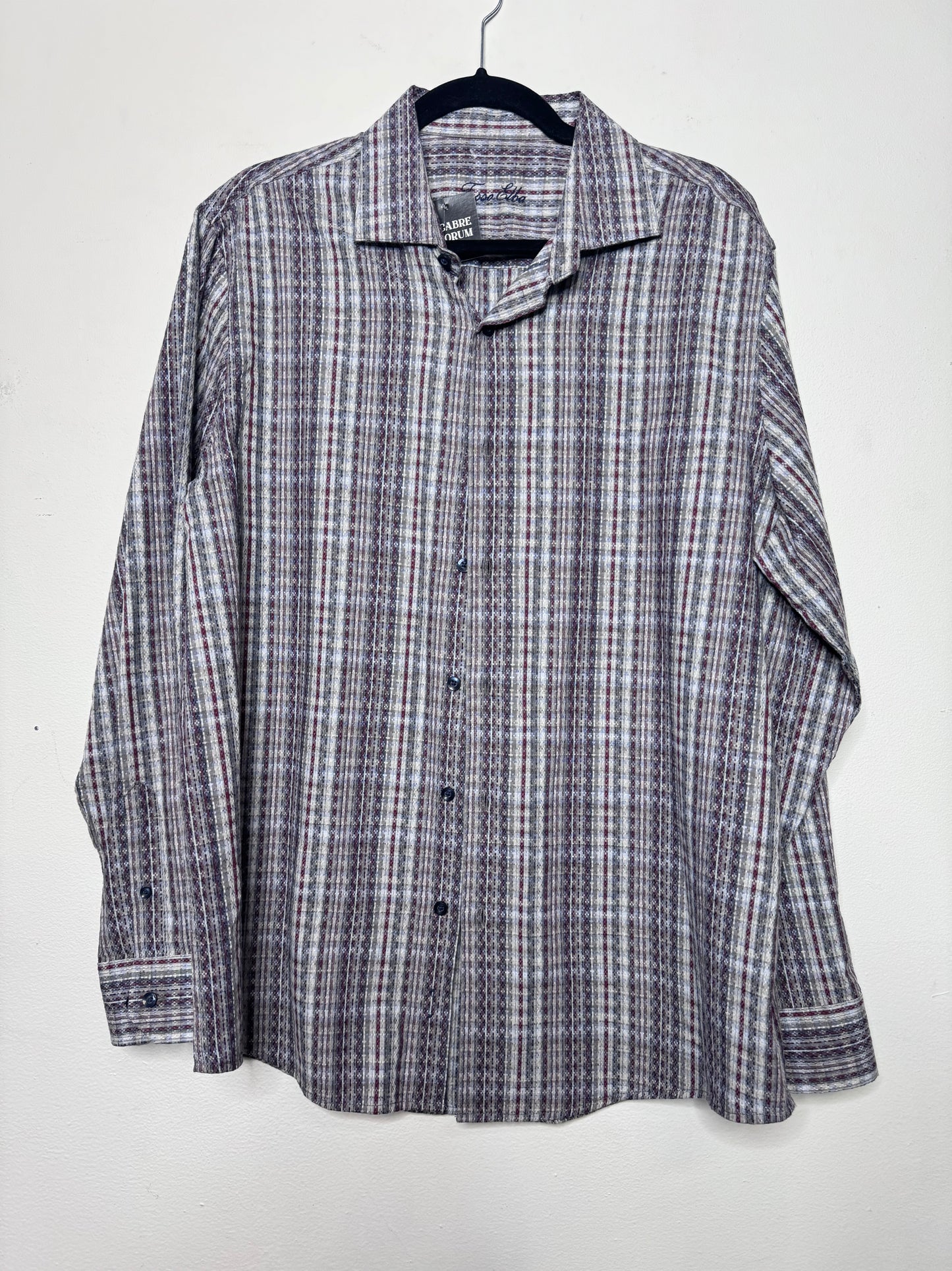 Tasso Elba Patterned Button Up