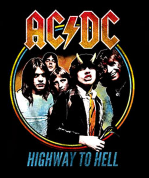 AC/DC - Highway to Hell ( Tri-color)