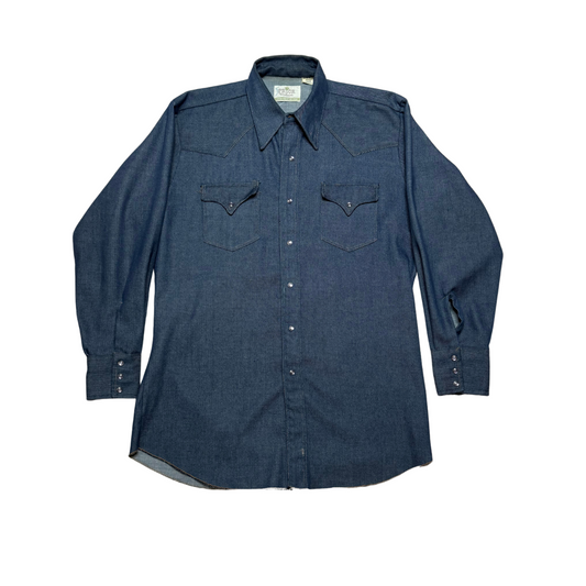 Prior Westerns Denim 70s Pearl Snap