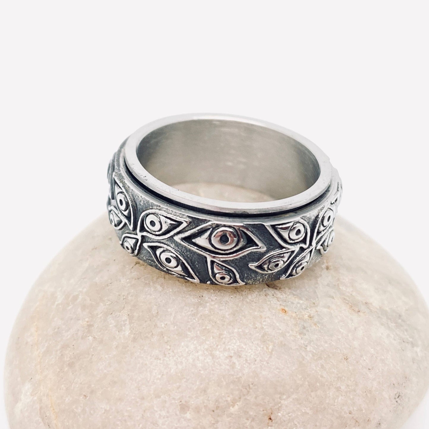 Devil's Eye Stainless Steel Men's Ring