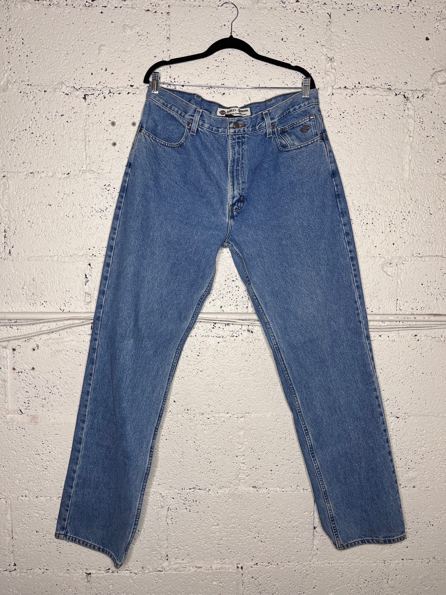 Harley Davidson Straight Leg Jeans - Medium Wash