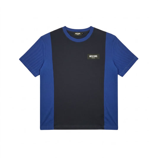 moschino couture colorblock panel t-shirt