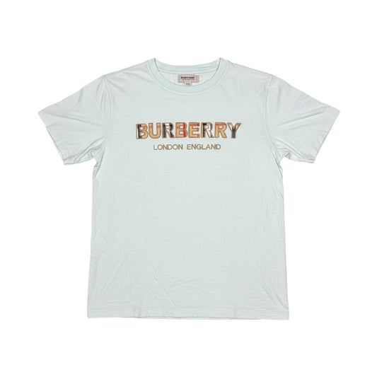 burberry london england check applique t-shirt