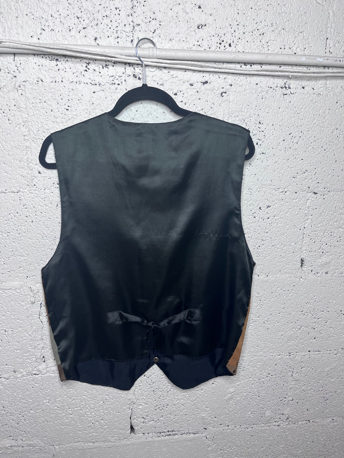 Genuine Leather Multi Colored Patchwork Vest