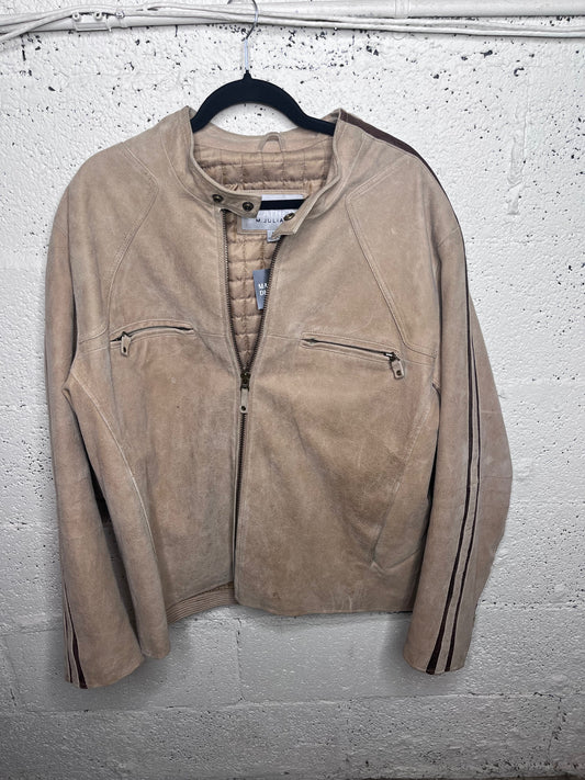 Wilson's Beige Suede Racing Stye Jacket