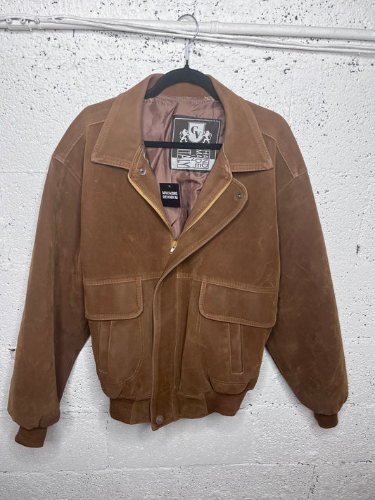 GV Handmade in Italy Tan Leather Jacket