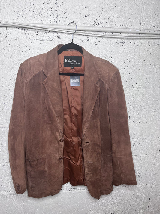 Wilson's Dark Tan Suede Blazer