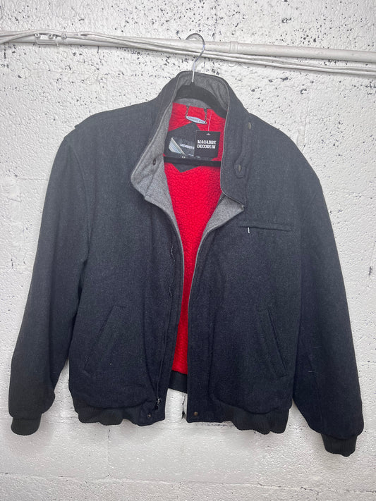 Members Only 100% Wool Jacket with Fur Liner