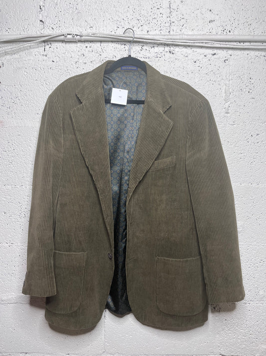 Dark Olive Green Corduroy Blazer