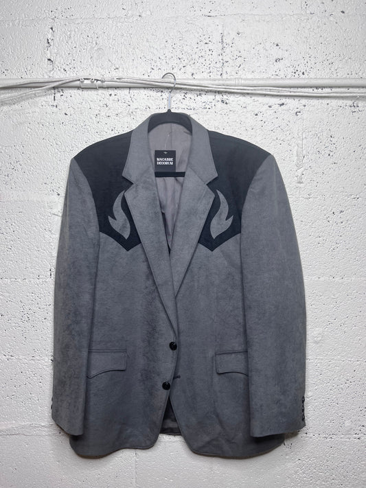 Made in USA Grey and Black Western Blazer