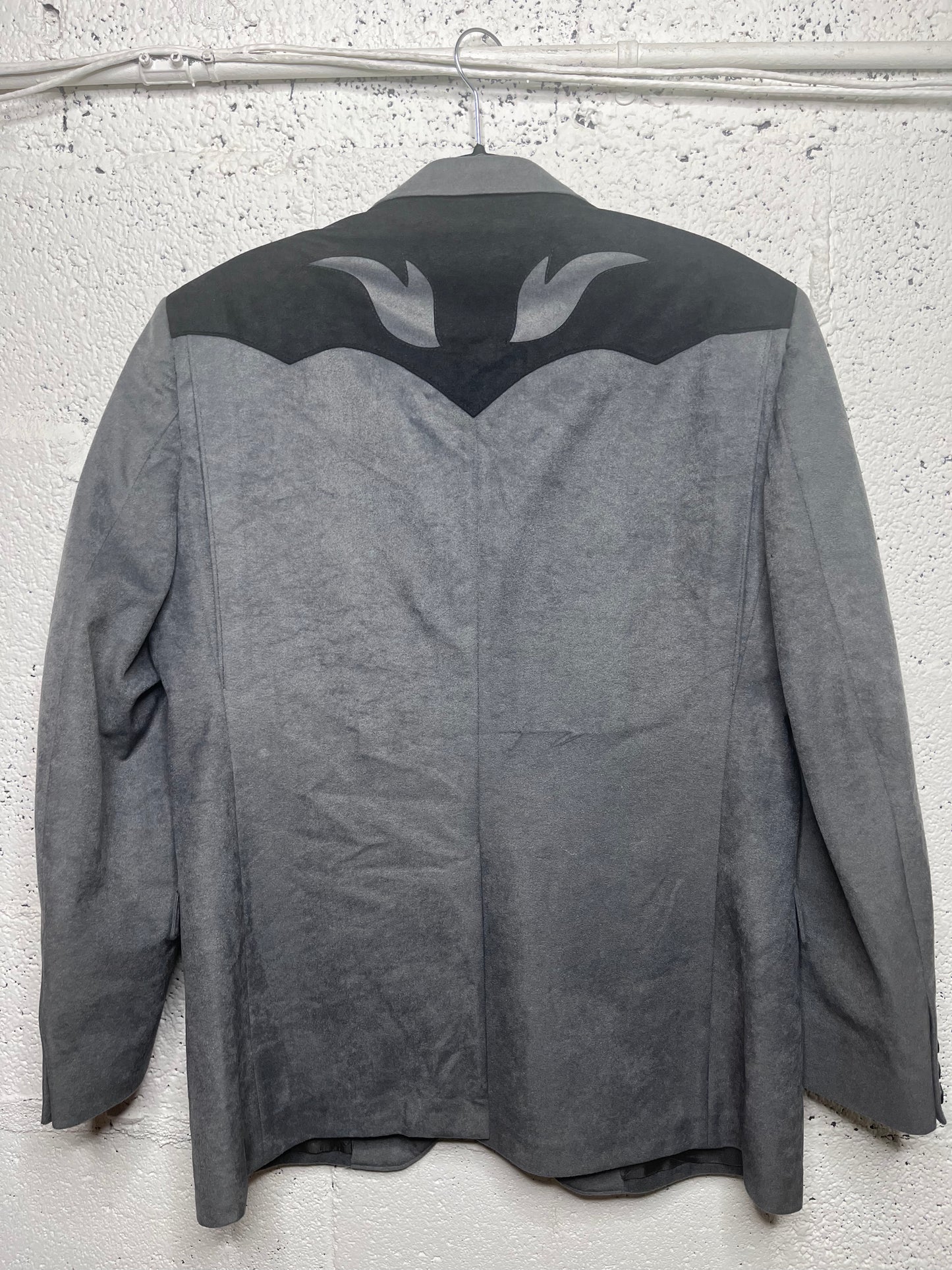 Made in USA Grey and Black Western Blazer