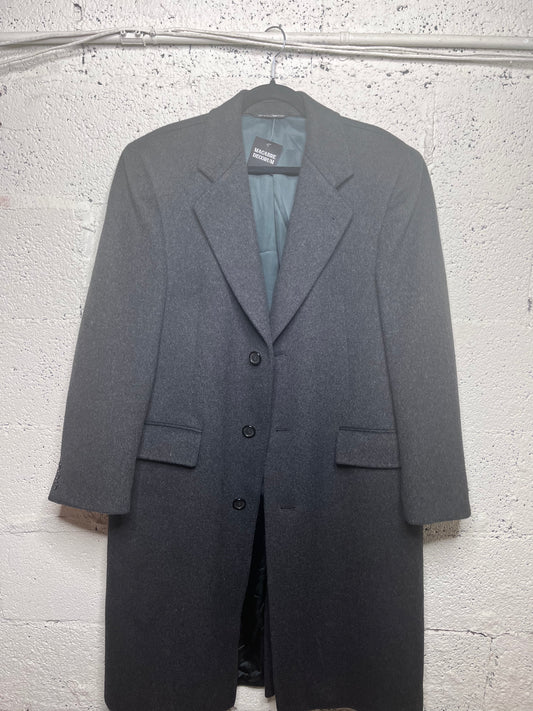 Dark Grey Wool Trench Coat