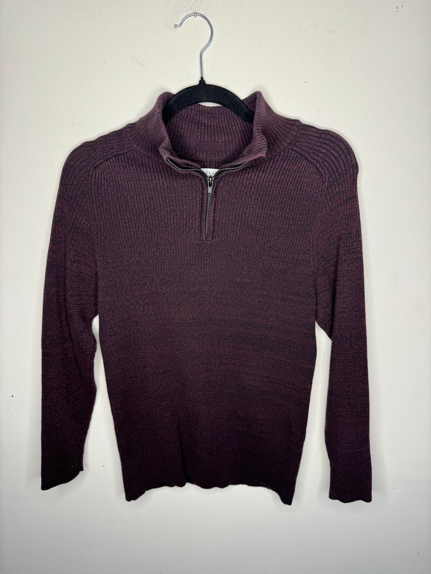Vince Camuto Maroon 1/4 Zip Sweater