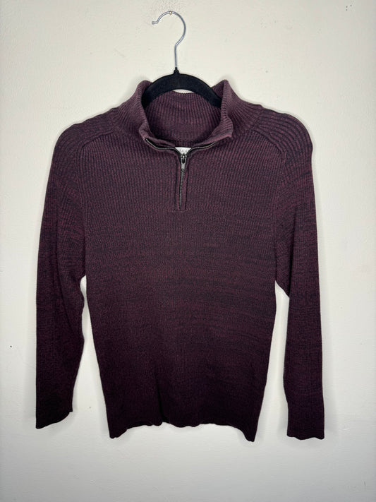 Vince Camuto Maroon 1/4 Zip Sweater