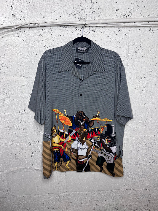 Dog Band Button Up