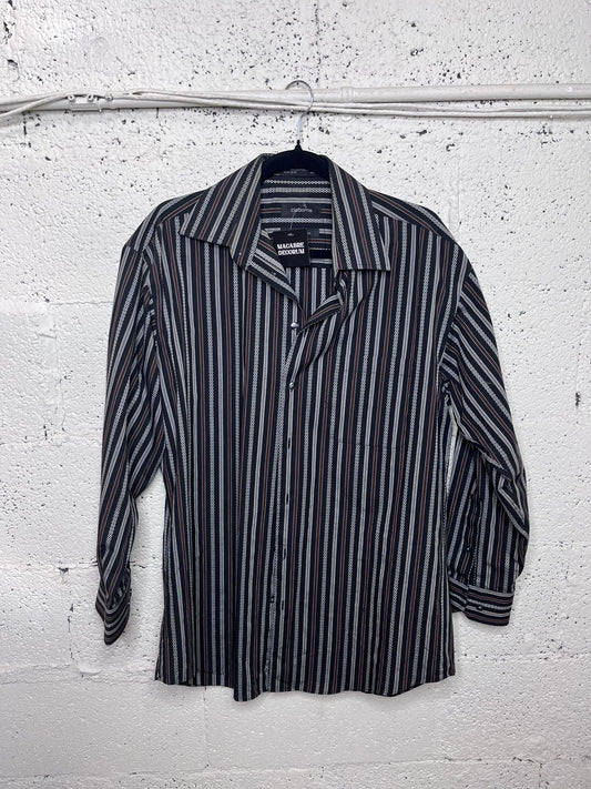 90s Striped Button Up