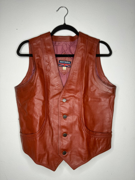 Brittania Leather Vest