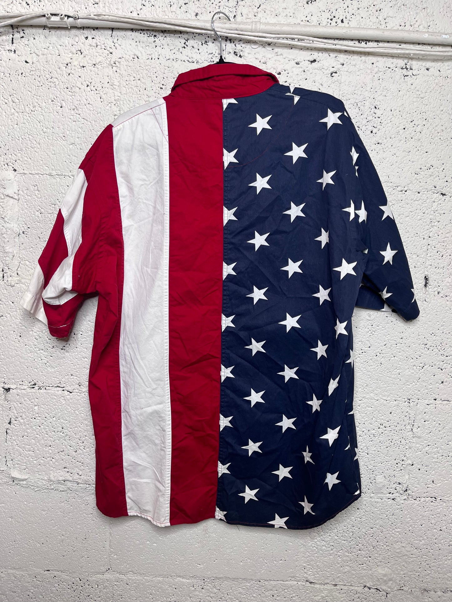 American Flag Button Up
