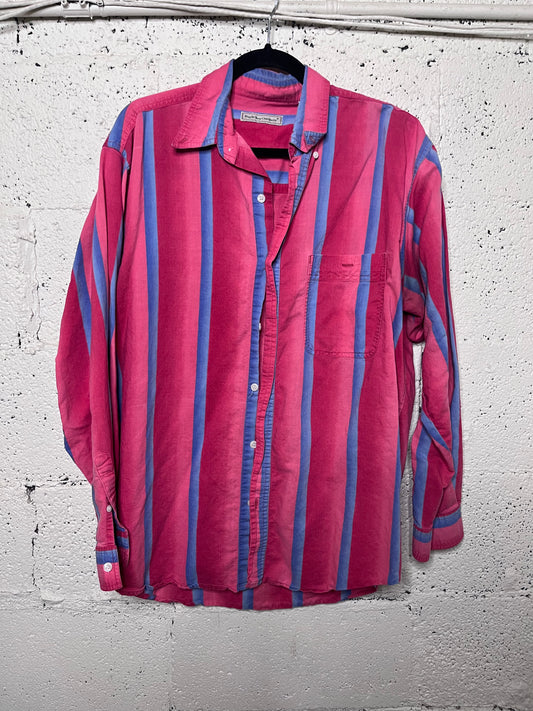 90s Gradient Striped Button Down