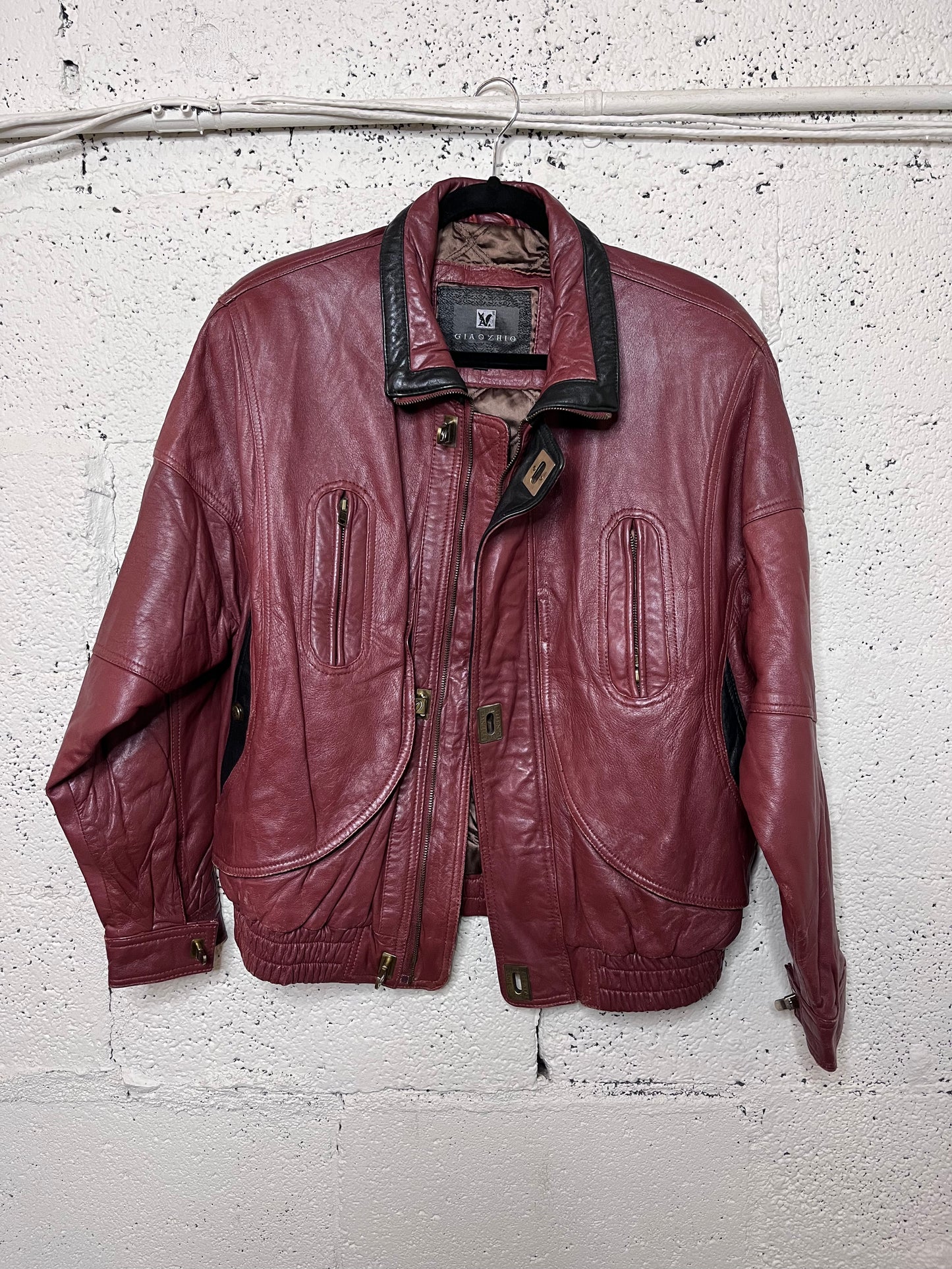 Red Italian Leather Jacket