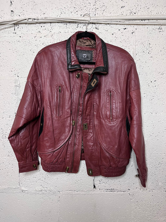 Red Italian Leather Jacket
