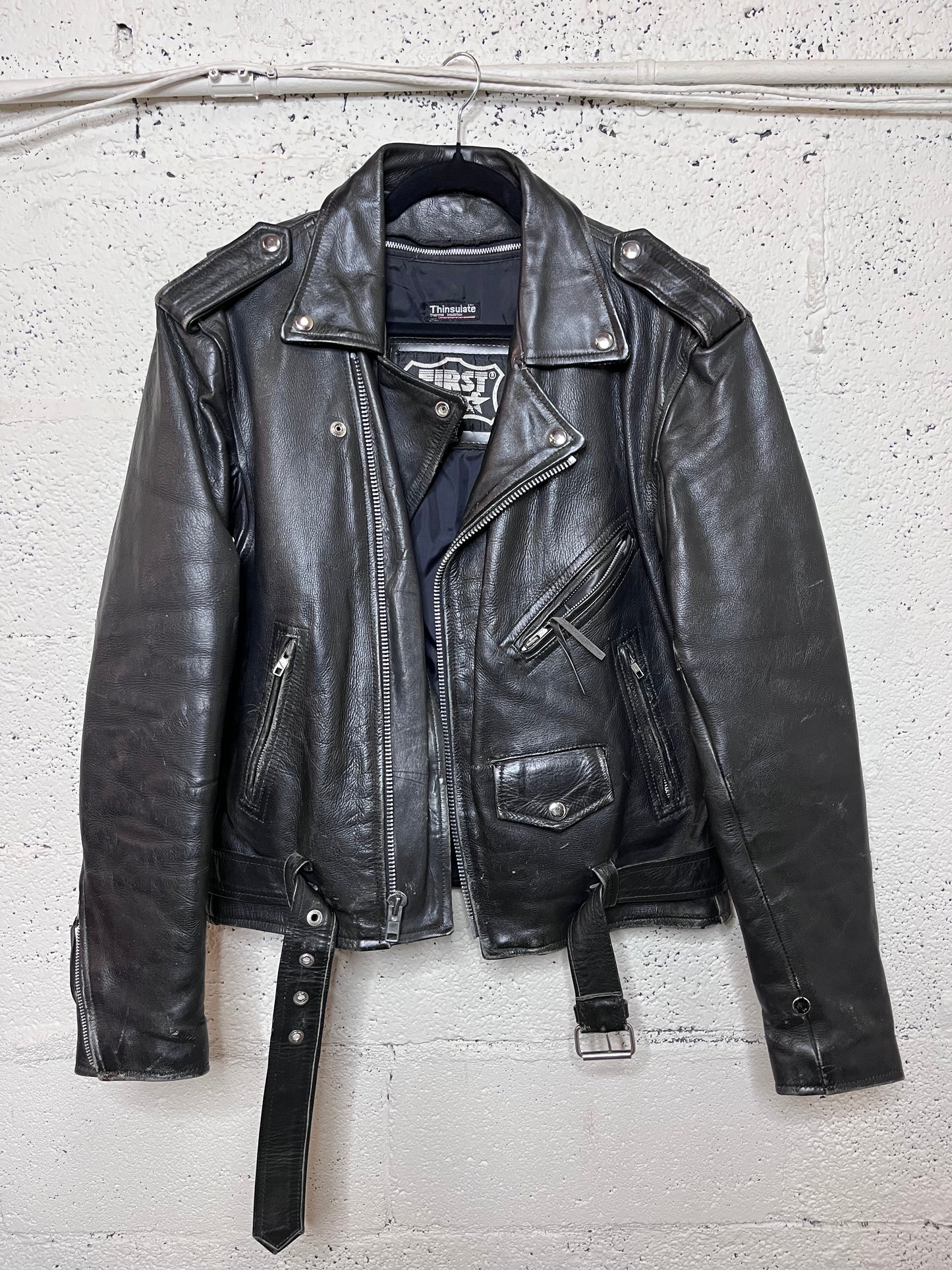 Black Leather Motorcycle Jacket