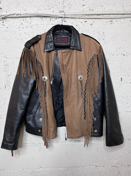 Fringe Leather Jacket