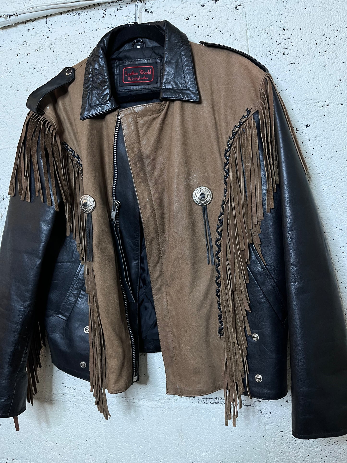 Fringe Leather Jacket