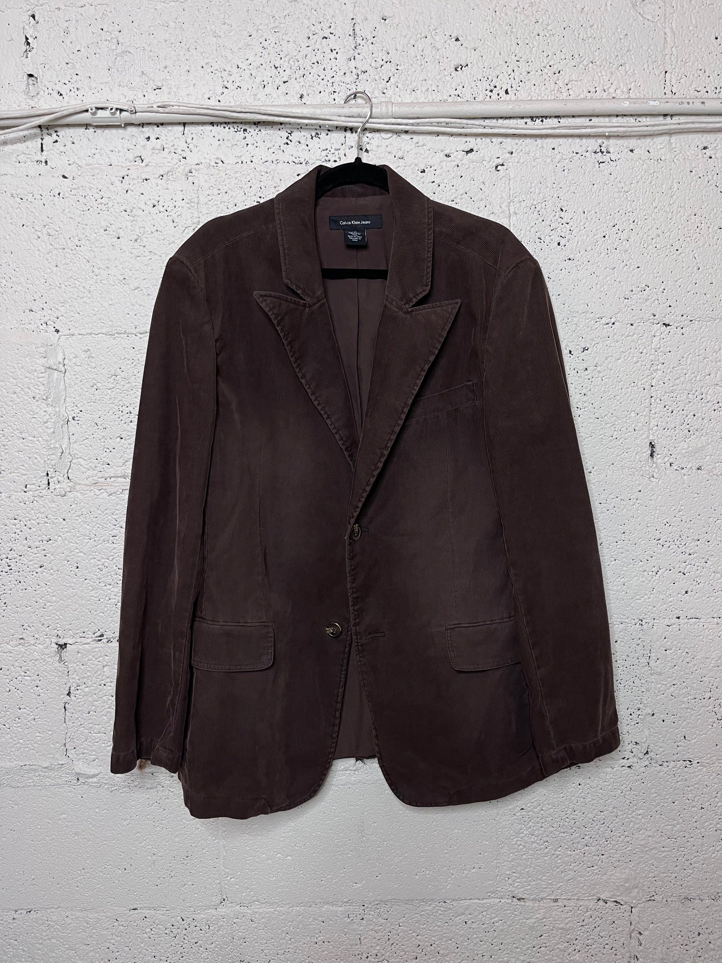 90s Calvin Klein Brown Corduroy Blazer