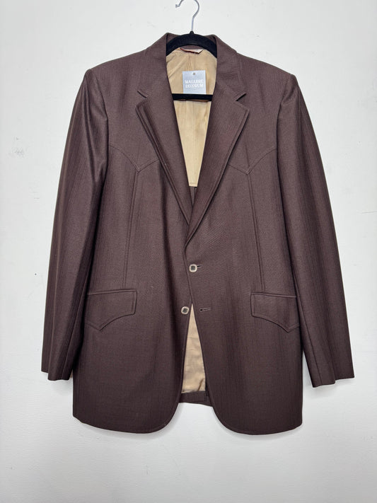 70s Brown Western Blazer
