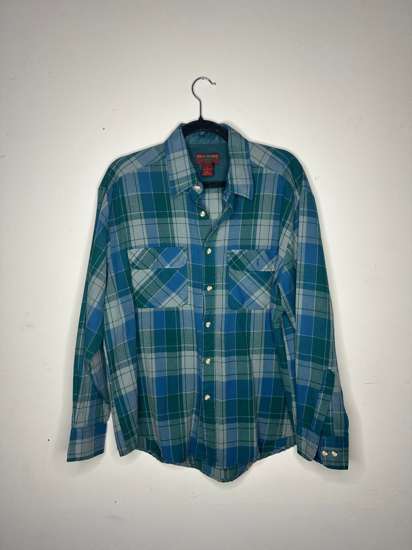 High Sierra Blue and Green Flannel