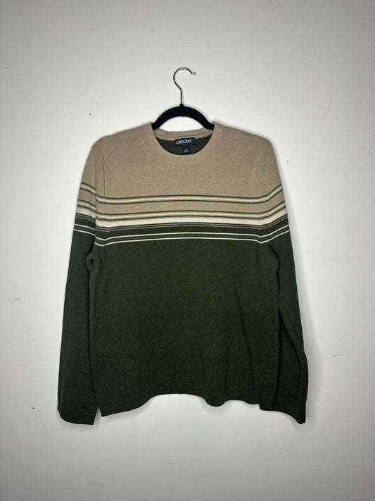 Cherokee Made in Australia Green and Tan Sweater